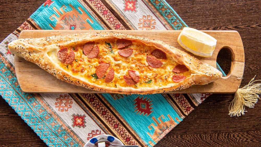 Wood fired Turkish pide