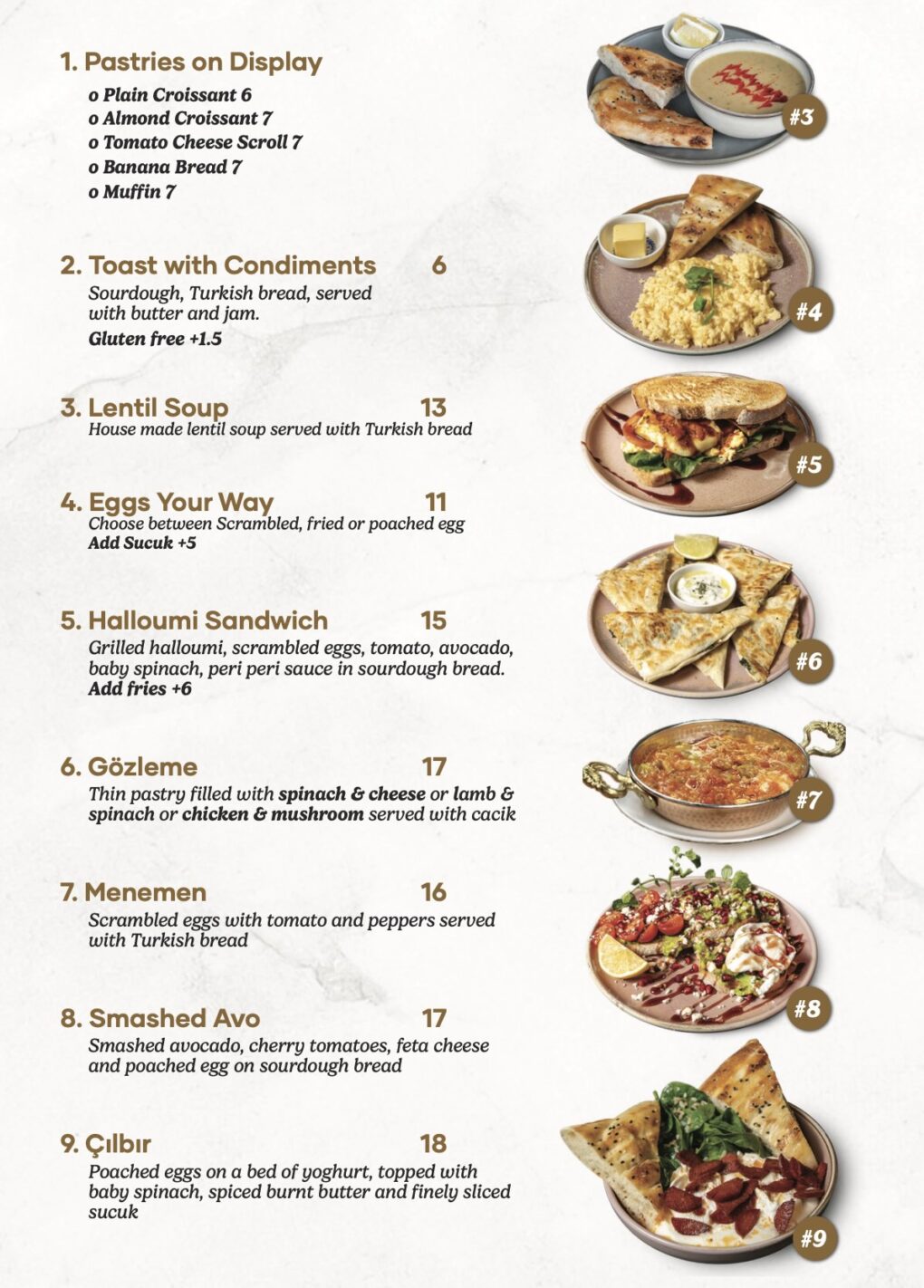 turkish breakfast items
